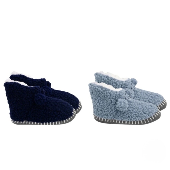 New! K. Bell Cozy Sherpa Booties Women's Slippers Blue Size M/L 7 - 8.5 - Picture 12 of 13